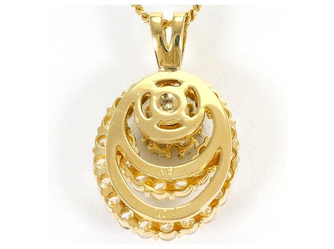 Autre Marque 18K Gelbgold-Halskette mit Diamant Golden - Ansicht 3
