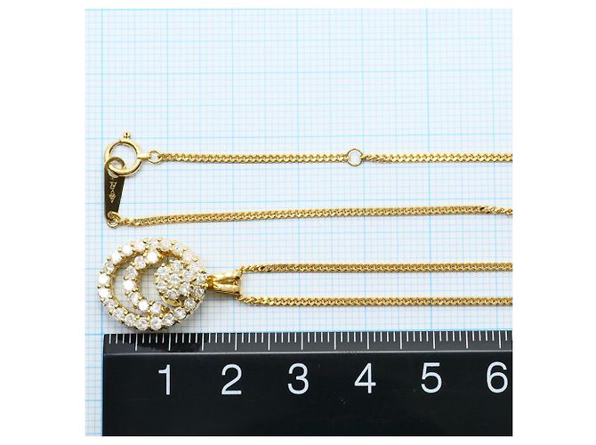 Autre Marque 18K Gelbgold-Halskette mit Diamant Golden - Ansicht 5