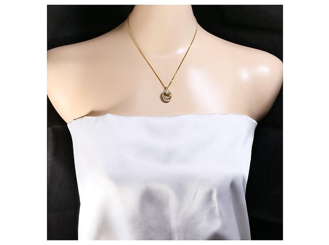 Autre Marque 18K Gelbgold-Halskette mit Diamant Golden - Ansicht 6