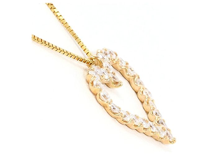 Autre Marque Collar de oro rosa de 18K con diamante Dorado - vista 2