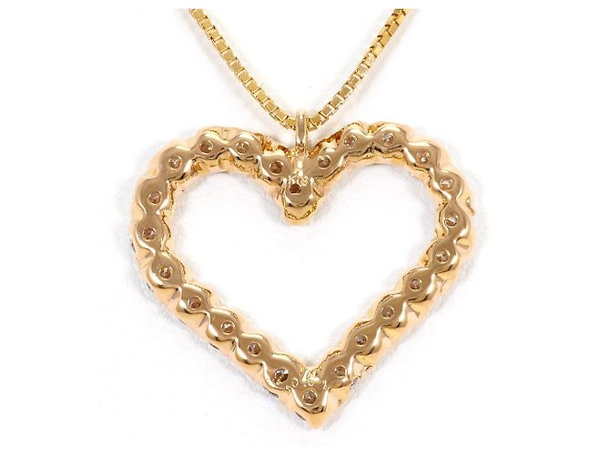 Autre Marque Collar de oro rosa de 18K con diamante Dorado - vista 3