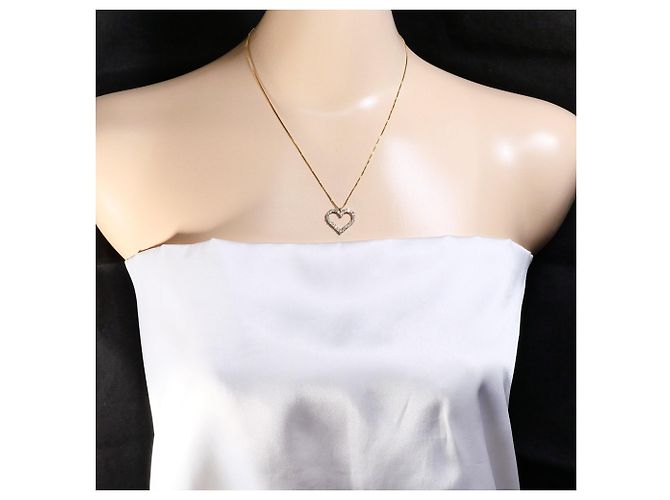 Autre Marque Collar de oro rosa de 18K con diamante Dorado - vista 6