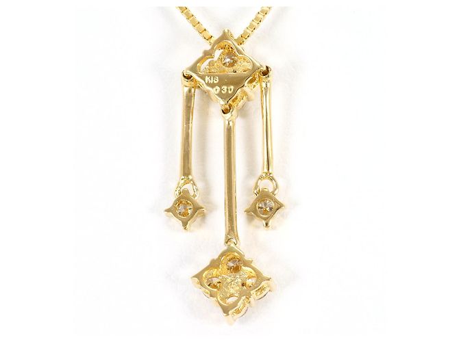 Autre Marque Collar de oro amarillo 18K con diamante Dorado - vista 3