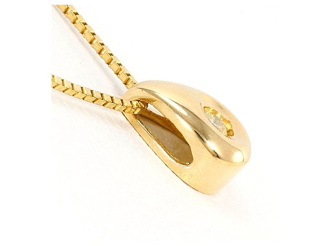 Autre Marque 18K Yellow Gold Necklace with Diamond Golden - view 2