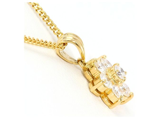 Autre Marque Collar de oro amarillo 18K con diamantes Dorado - vista 2