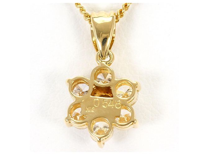 Autre Marque Collar de oro amarillo 18K con diamantes Dorado - vista 3