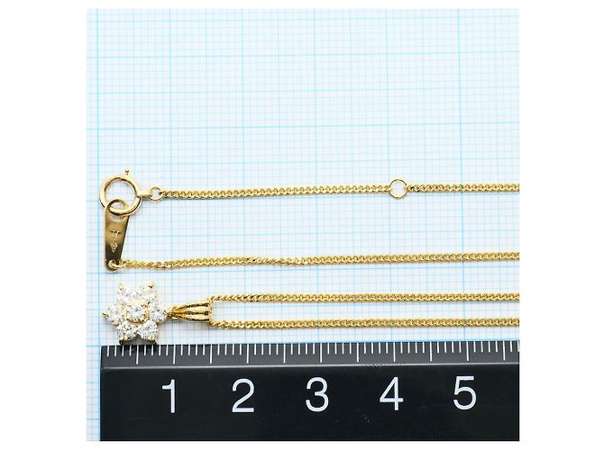 Autre Marque Collar de oro amarillo 18K con diamantes Dorado - vista 5