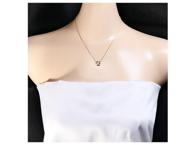 Autre Marque 18K Pink Gold Diamond Necklace Golden - view 5