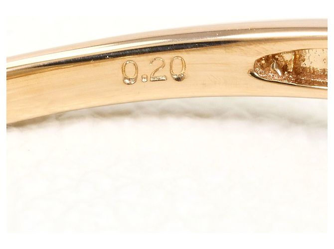 Autre Marque Ehering aus 18K Roségold mit Diamant Golden - Ansicht 5