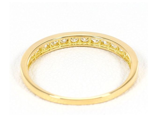 Autre Marque Anello a fascia in oro giallo 18K con diamante D'oro - vista 3