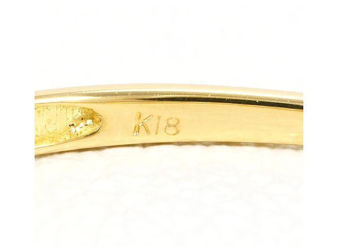 Autre Marque Anello a fascia in oro giallo 18K con diamante D'oro - vista 4