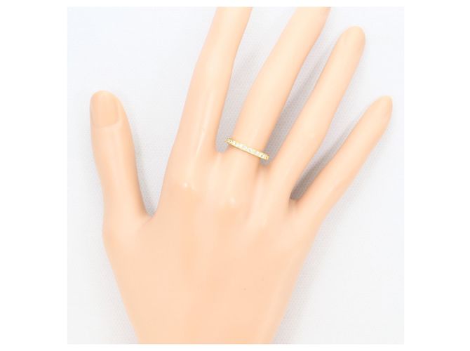 Autre Marque Anello a fascia in oro giallo 18K con diamante D'oro - vista 6