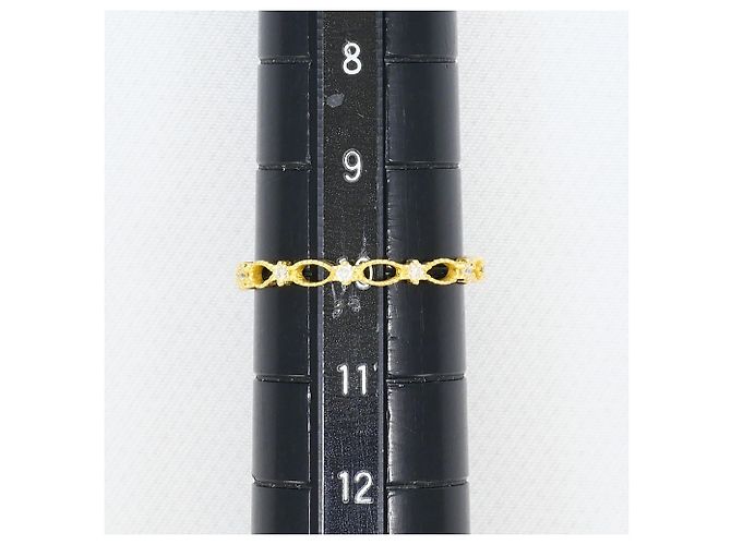 Autre Marque Ehering aus 18K Gelbgold mit Diamanten Golden - Ansicht 6