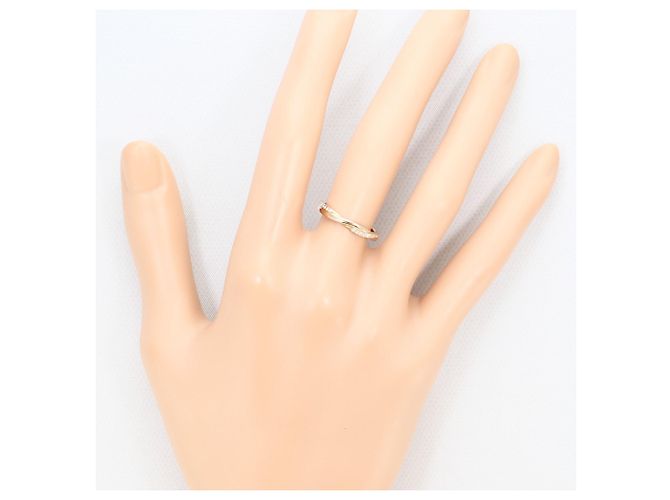 Autre Marque Bague alliance en or rose 18K avec diamant Doré - vue 5