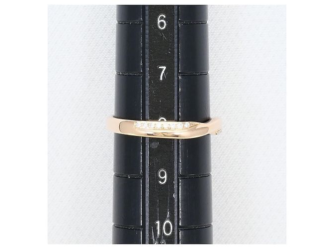 Autre Marque Bague alliance en or rose 18K avec diamant Doré - vue 6
