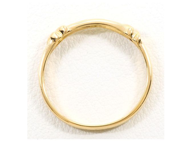 Autre Marque Anello a fascia in oro giallo 18K con diamante D'oro - vista 2
