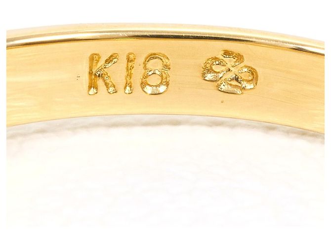 Autre Marque Anello a fascia in oro giallo 18K con diamante D'oro - vista 4