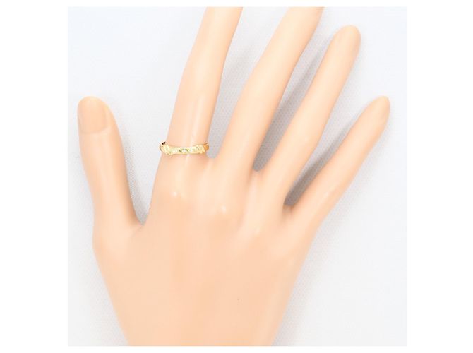 Autre Marque Anello a fascia in oro giallo 18K con diamante D'oro - vista 5