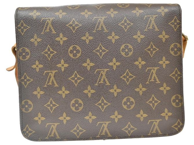 Louis Vuitton Cartouchiere Monogram Canvas GM Castaño - vista 2