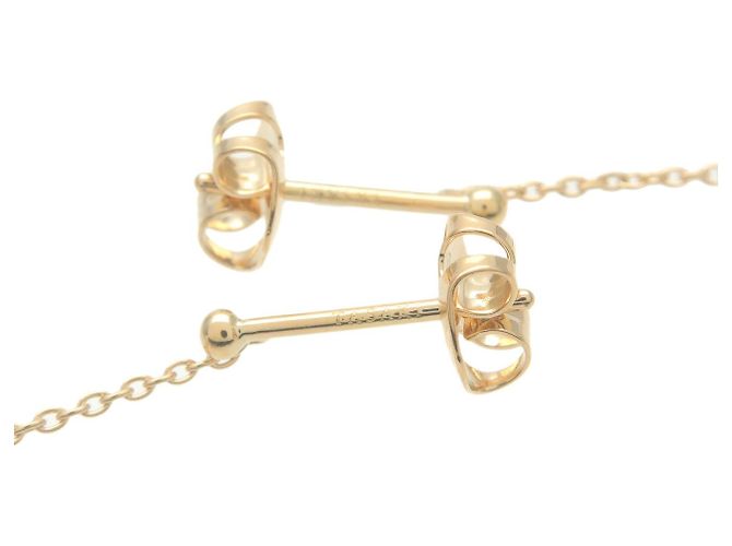 Pendientes de perlas TASAKI Comet Plus K18 K18YG Yellow Gold Dorado - vista 5