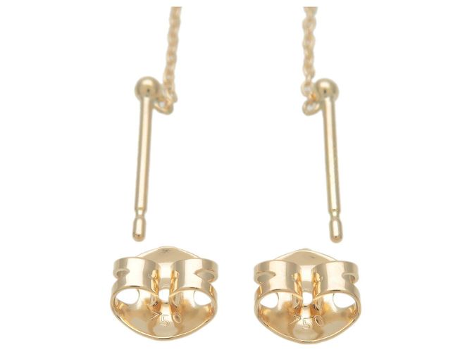 Pendientes de perlas TASAKI Comet Plus K18 K18YG Yellow Gold Dorado - vista 6