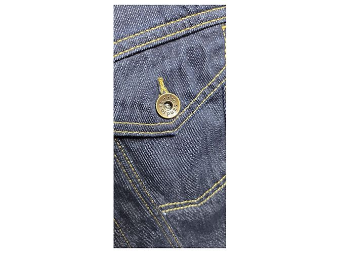 Sandro Jeansjacke mit Tiger-Stickerei Blau Mehrfarben - Ansicht 3