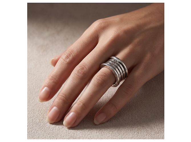 Bulgari B.Zero1 3-Band Ring Weißgold 750/18K Gr. 56 Massiv mit Box & OVP - Ansicht 4