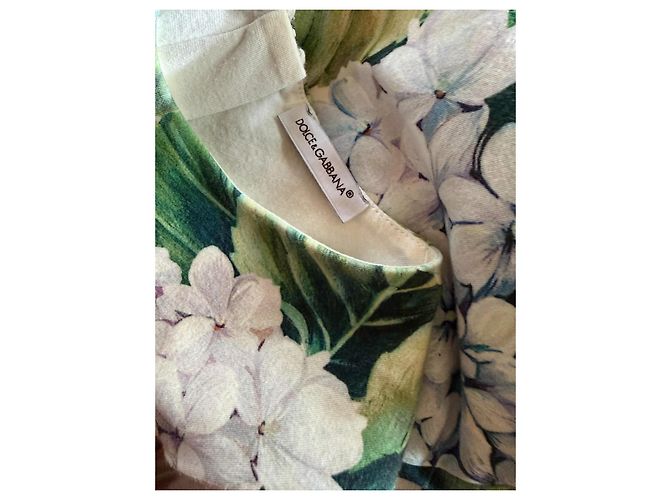 Dolce & Gabbana Mädchen Kleid mit Blumenprint Grün - Ansicht 4