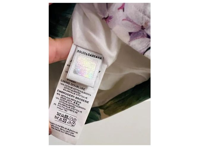 Dolce & Gabbana Mädchen Kleid mit Blumenprint Grün - Ansicht 6