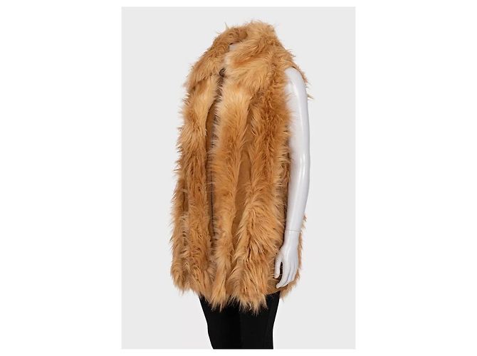 Stella Mc Cartney NWT Stella McCartney Orange Faux Fur Vest Size S  Pre-owned - view 2