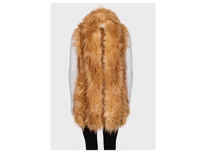 Stella Mc Cartney NWT Stella McCartney Orange Faux Fur Vest Size S  Pre-owned - view 3