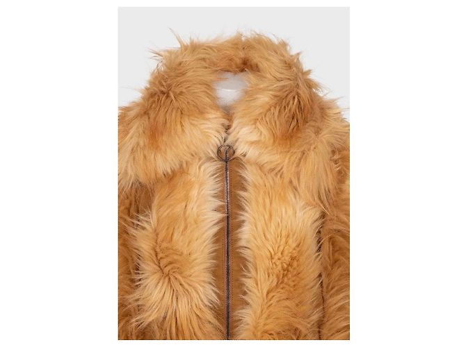 Stella Mc Cartney NWT Stella McCartney Orange Faux Fur Vest Size S  Pre-owned - view 4