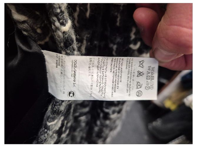 Abrigo sin cuello de mezcla de lana Dolce & Gabbana Sz.40 de segunda mano - vista 5