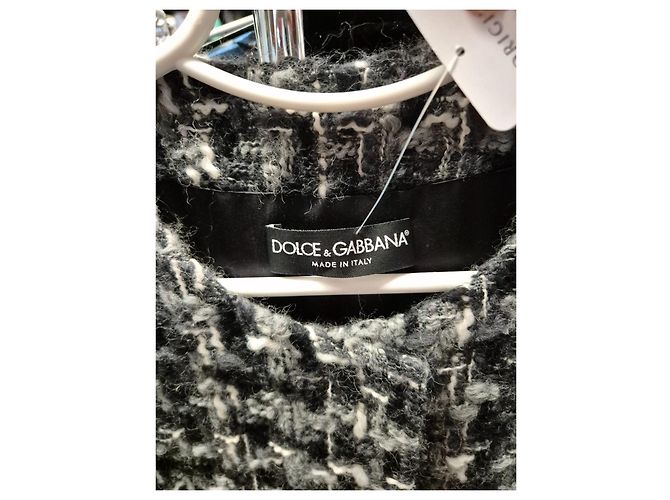 Abrigo sin cuello de mezcla de lana Dolce & Gabbana Sz.40 de segunda mano - vista 6