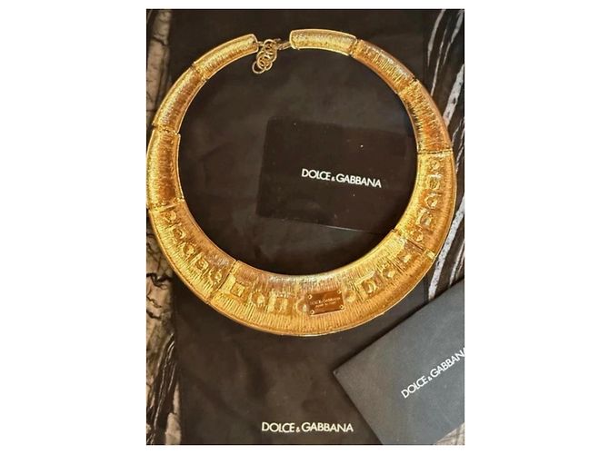 Collana Girocollo Dolce & Gabbana Rose e Cristalli Rosso D'oro - vista 3