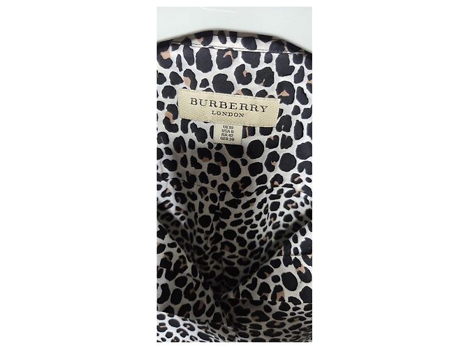 Burberry Hemd mit Leopardenprint Braun Schwarz Weiß - Ansicht 2