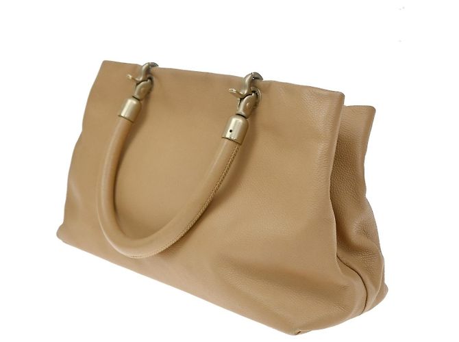 Chanel Vintage Handle CC Caviar Medium Beige - view 4