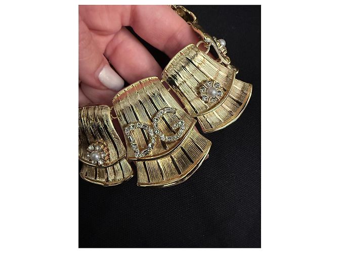 Collar Dolce & Gabbana DG Perlas y Cristales Dorado - vista 10