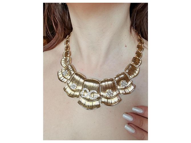 Collar Dolce & Gabbana DG Perlas y Cristales Dorado - vista 3
