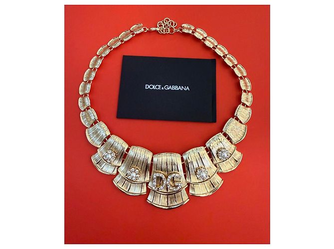 Collar Dolce & Gabbana DG Perlas y Cristales Dorado - vista 4