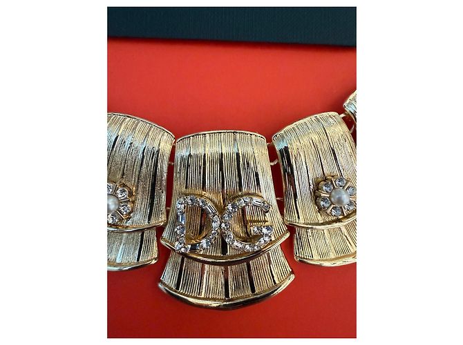 Collar Dolce & Gabbana DG Perlas y Cristales Dorado - vista 5