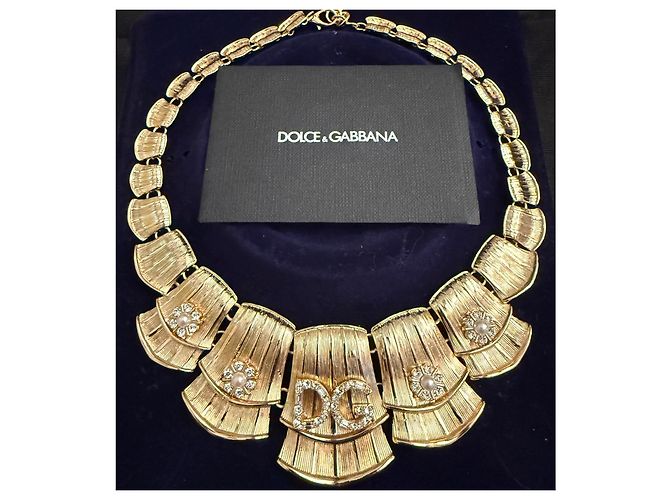 Collar Dolce & Gabbana DG Perlas y Cristales Dorado - vista 9