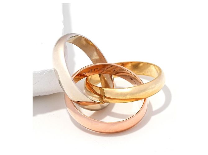 Anillo Cartier Trinity Oro 750/18K Gr. 51 Dorado - vista 2