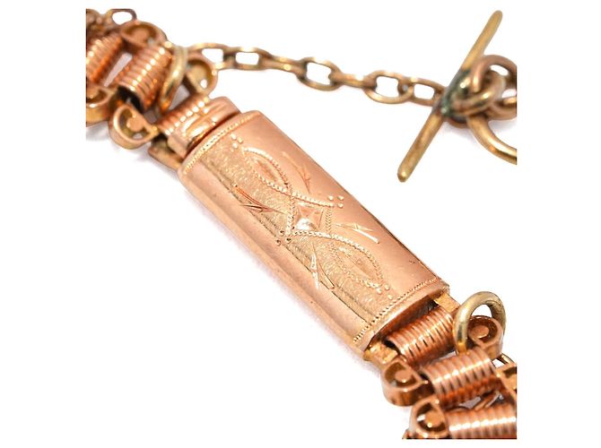 Autre Marque Collana antica con 3 ametiste e perle oro rosa 750/18K 40cm D'oro Porpora - vista 6