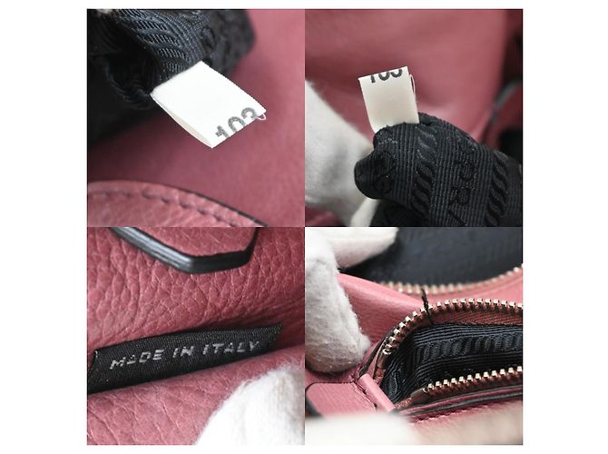 Prada Double Zip Lux Convertible Saffiano Leather XL Rosa - vista 7