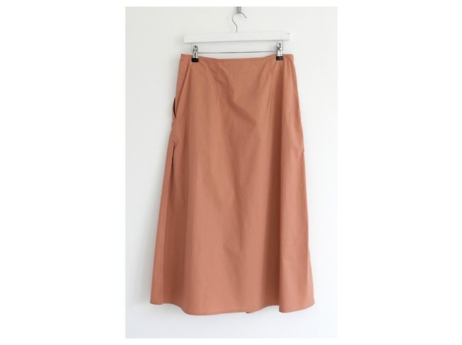 Sofie d'Hoore Sofie D’Hoore Saia Midi de Algodão com Pregas Assimétricas Pescaria - vista 6