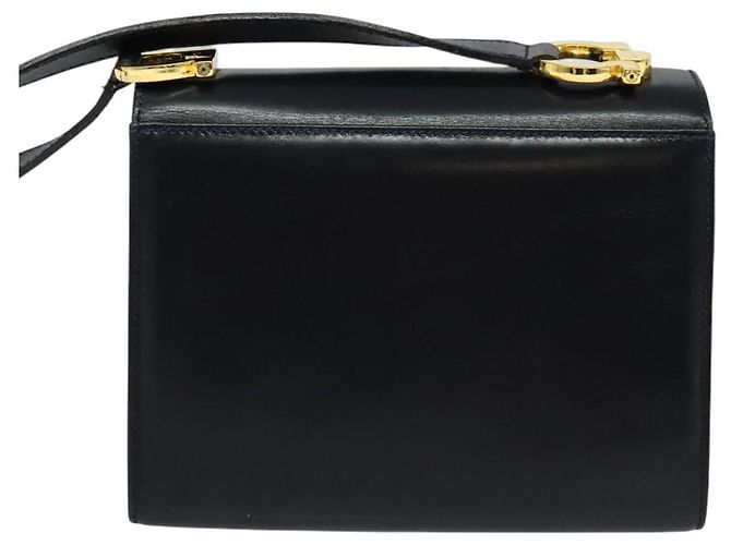 Salvatore Ferragamo Gancini Leather Preto - vista 2