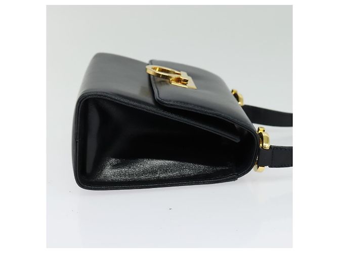 Salvatore Ferragamo Gancini Leather Preto - vista 4