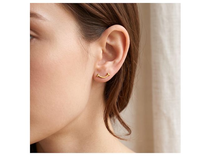 Tiffany & Co. Smile Ohrstecker Gelbgold 750/18K Golden - Ansicht 3