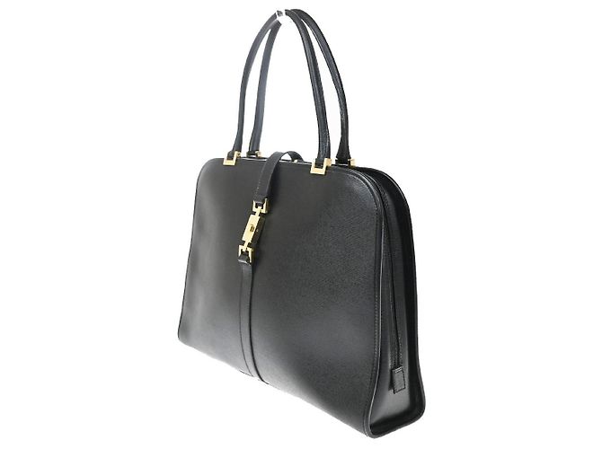 Gucci Jackie O Leather Large Nero - vista 3